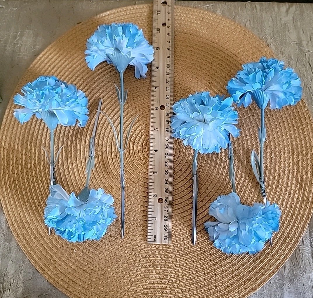 41 Piece Lot Artificial Flowers Daisy Carnation Paperwhite Greenery Floral
