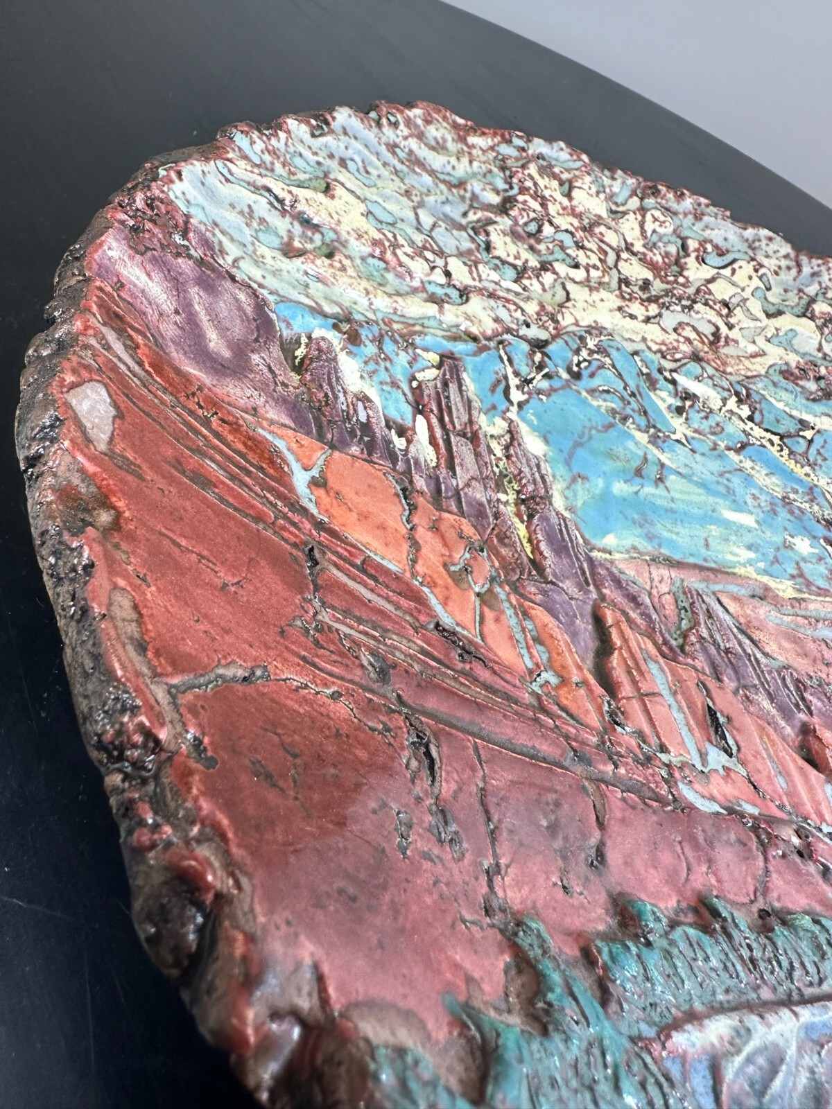 Handmade Wedding/Engagement Present Centerpiece Bowl Gift Nature Landscape Art