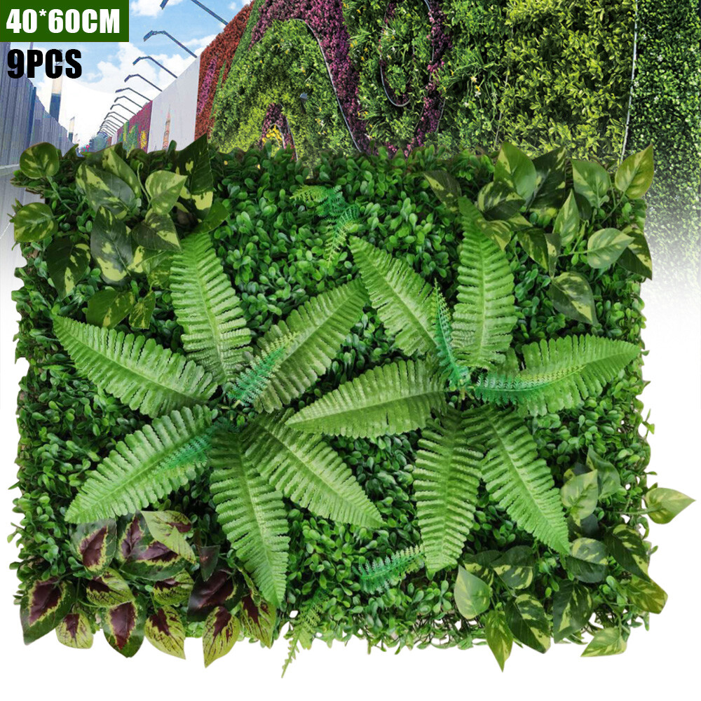 Artificial Plant Wall Panel, 9PCS Artificial Plant Wall Panels for Living Room