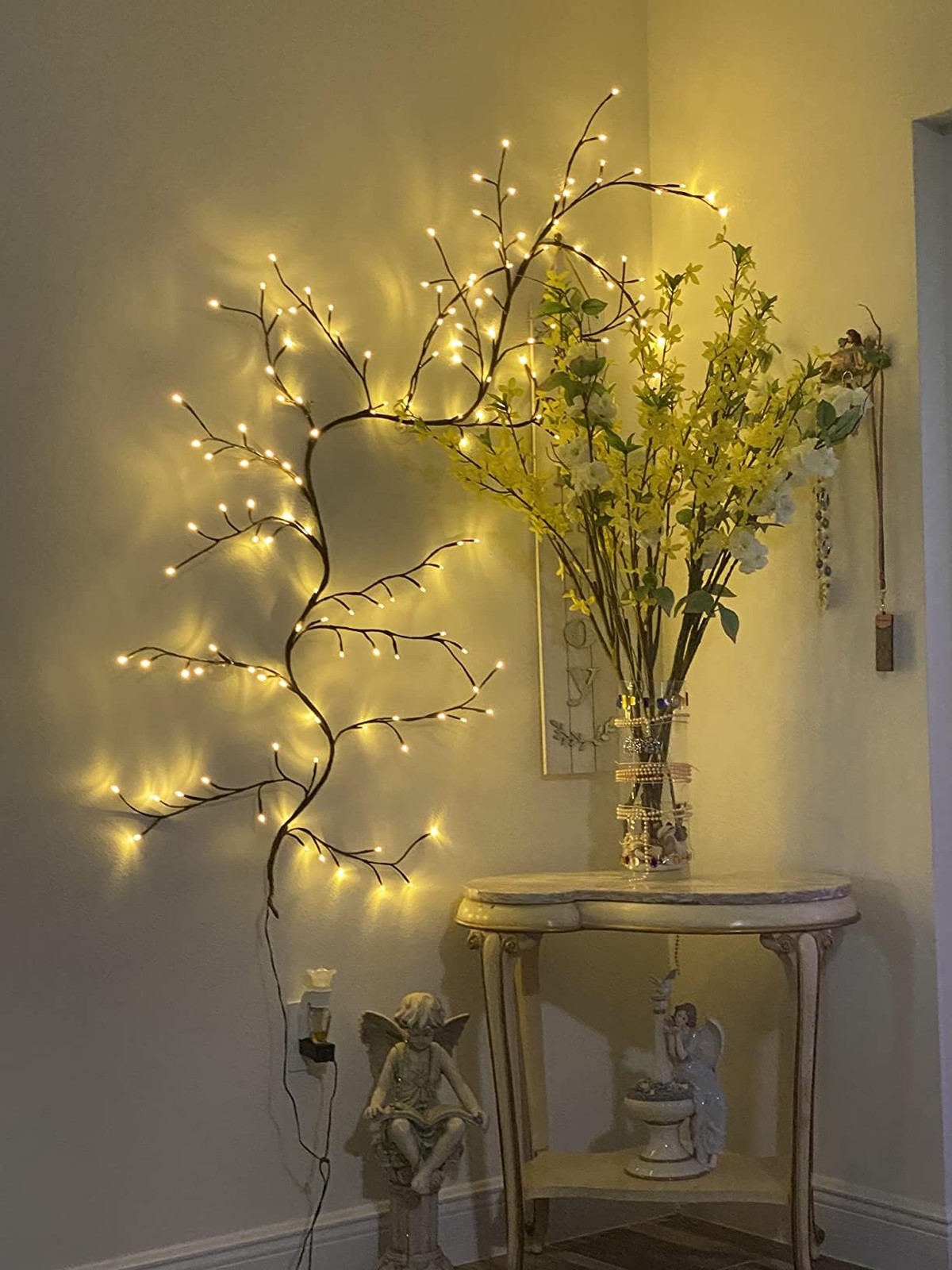 Enchanted Willow Vine Lights with Remote:144 LEDs Flexible DIY Vines with Lig…