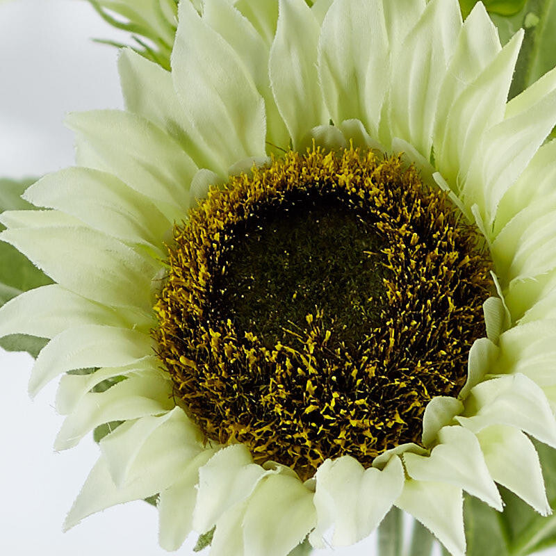 Factory Direct Craft Cream Realistic Artificial Sunflower Sprays | Set of 3
