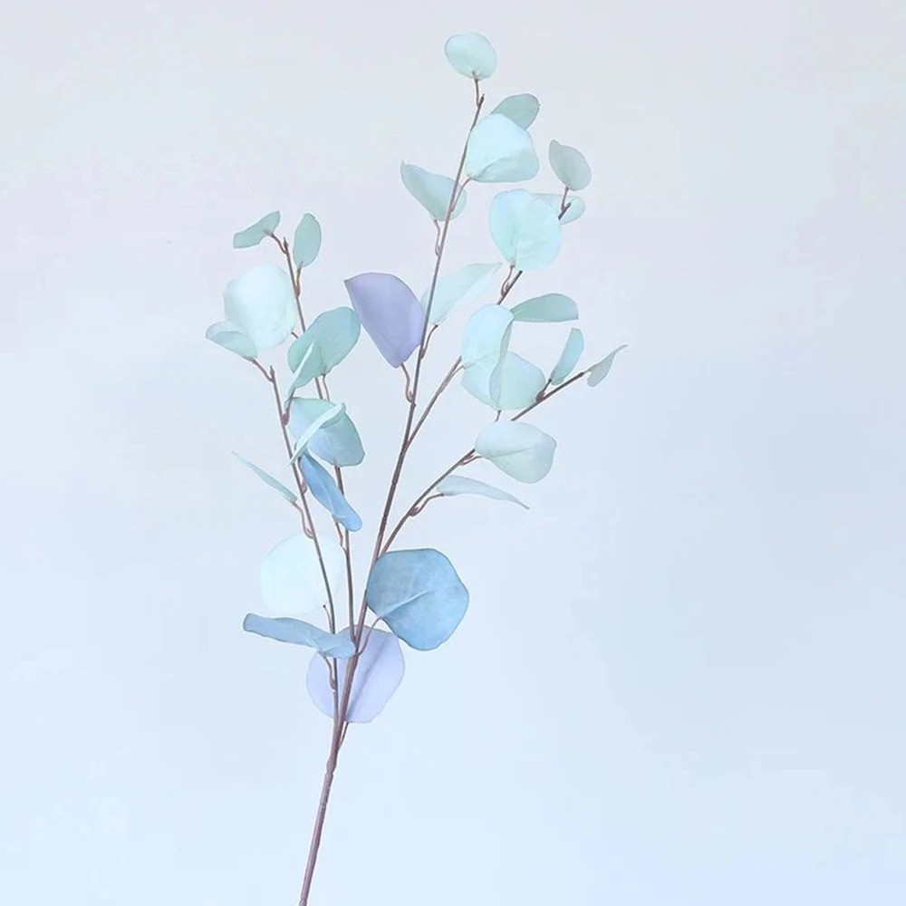 Artificial Eucalyptus Long Stem Leaves Money Plant Wall Home Wedding Decor