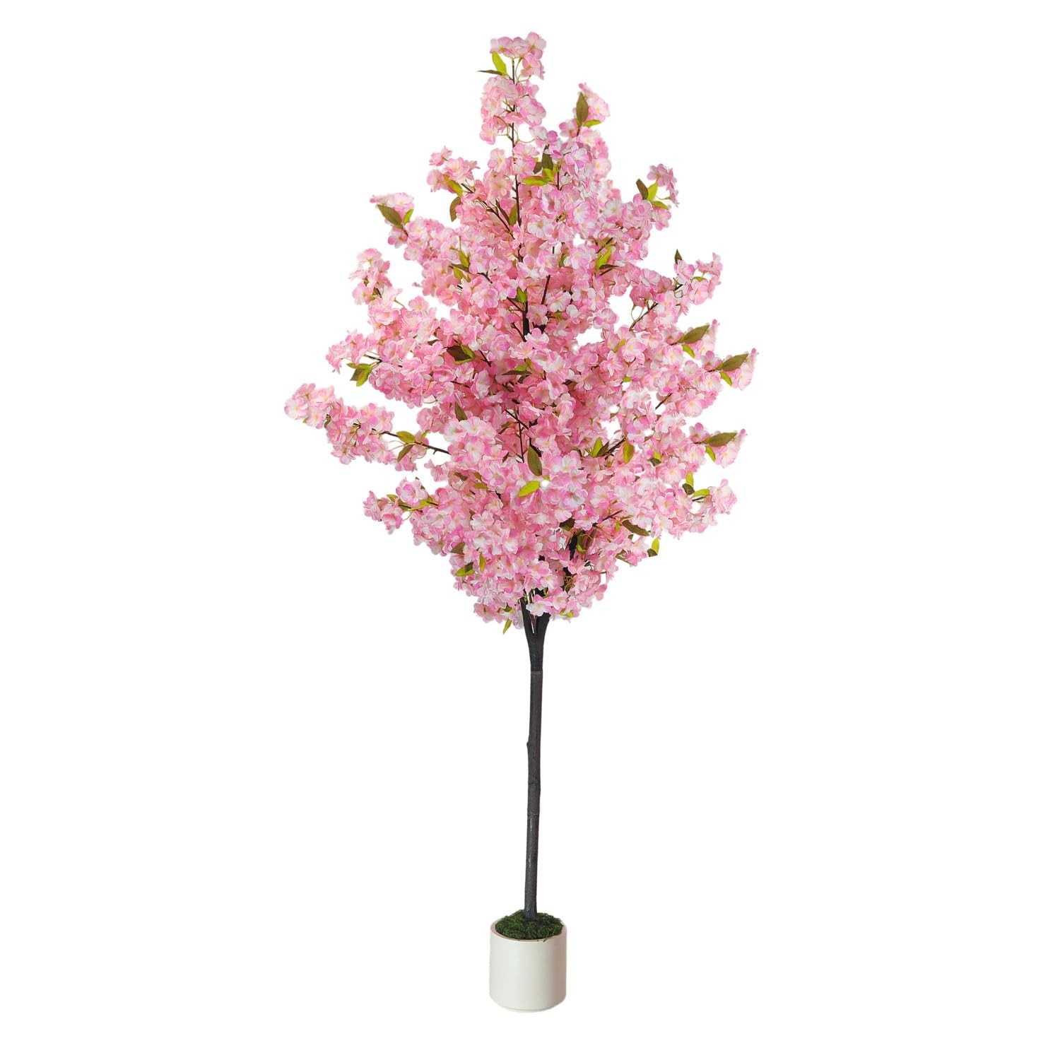 Artificial Cherry Blossom Tree 6FT Pink: Realistic Fake Sakura Flowers Plant,…