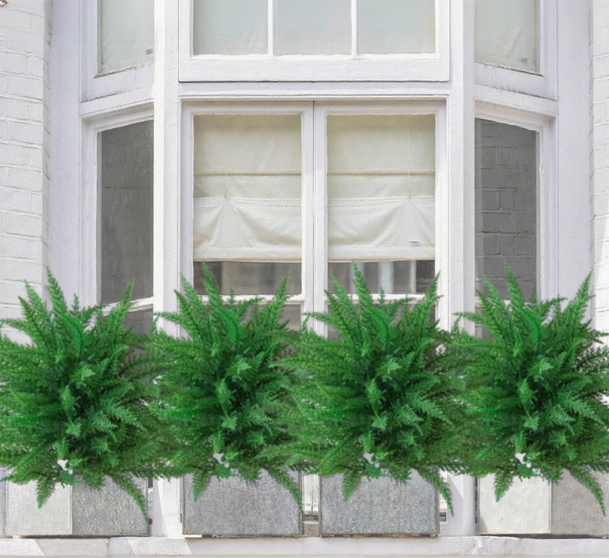 2pcs Artificial Plant with Ground Spike,Artificial Topiary Plant Bushes for I…
