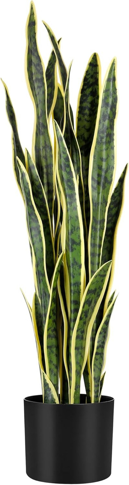 3Ft Lifelike Artificial Snake Plant in Pot – Perfect Indoor Decor