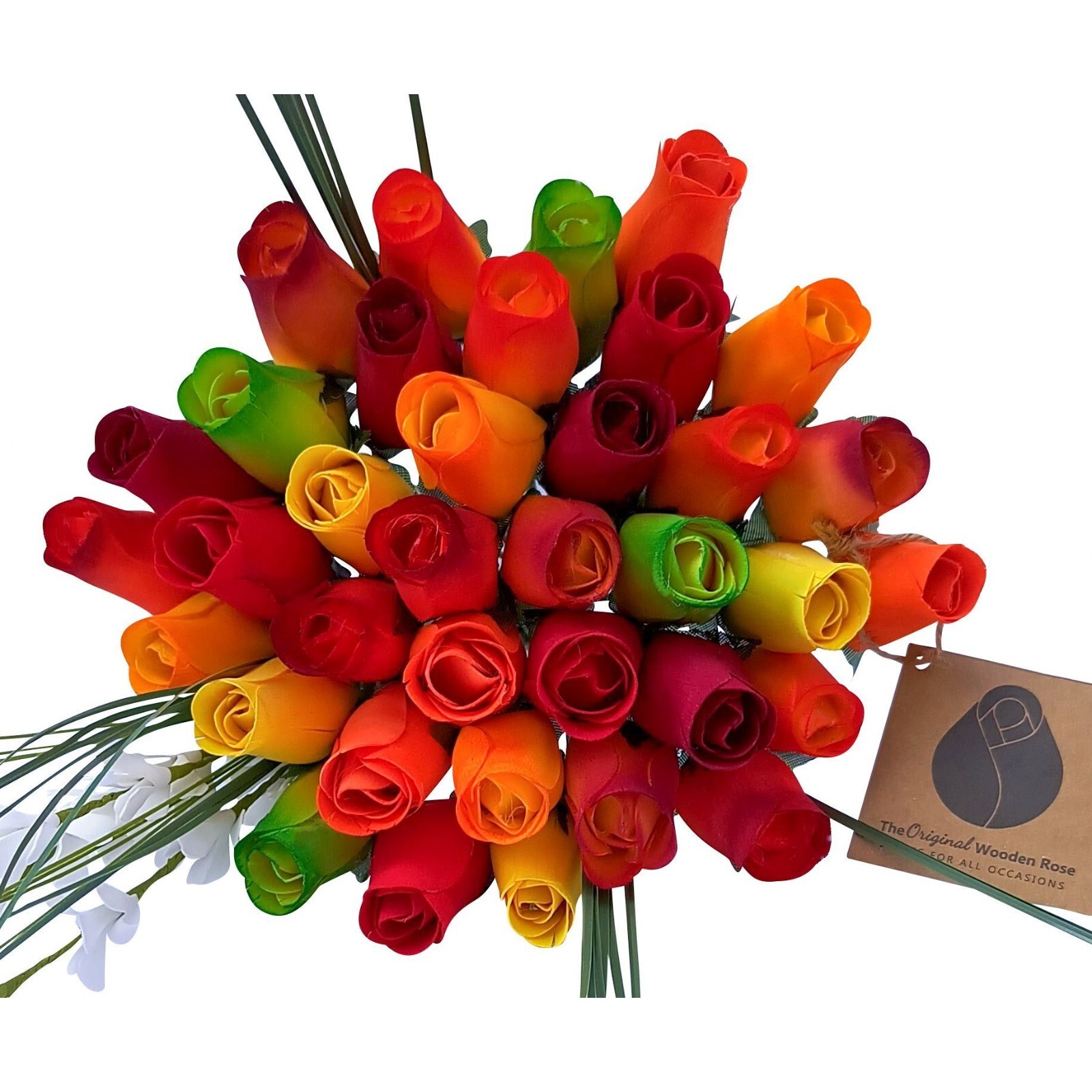 Fall Harvest Thanksgiving Flower Bouquet. The Original Wooden Rose 1, 2, 3 Dozen
