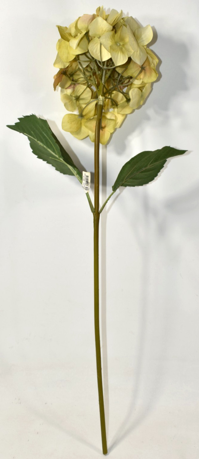 Pottery Barn Faux Hydrangea Ivory Branch Artificial Flower 26″ Stem NEW NOS