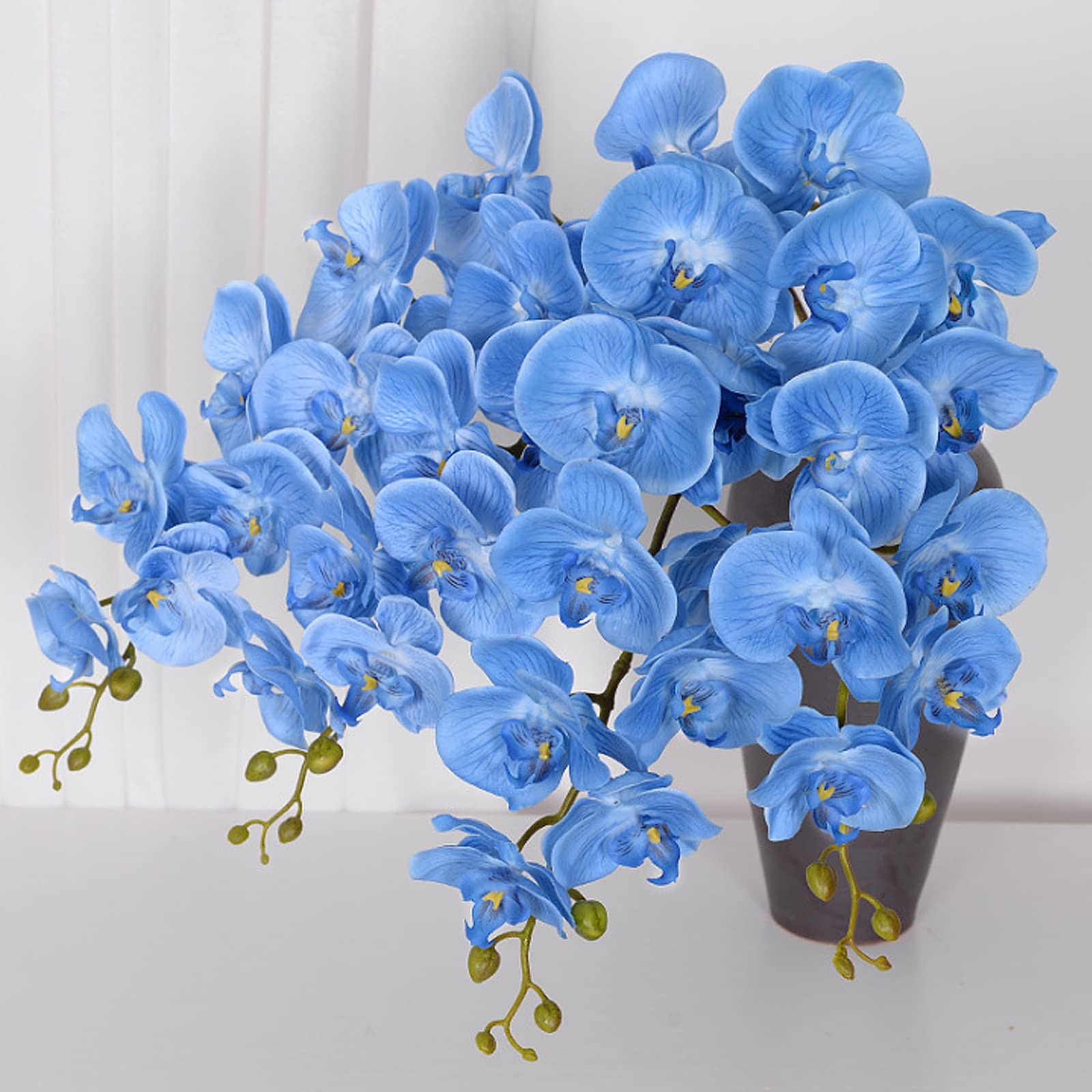Artificial Flower Heads – 20 PCS Fake Orchid Flowers Heads Faux Butterfly Hea…