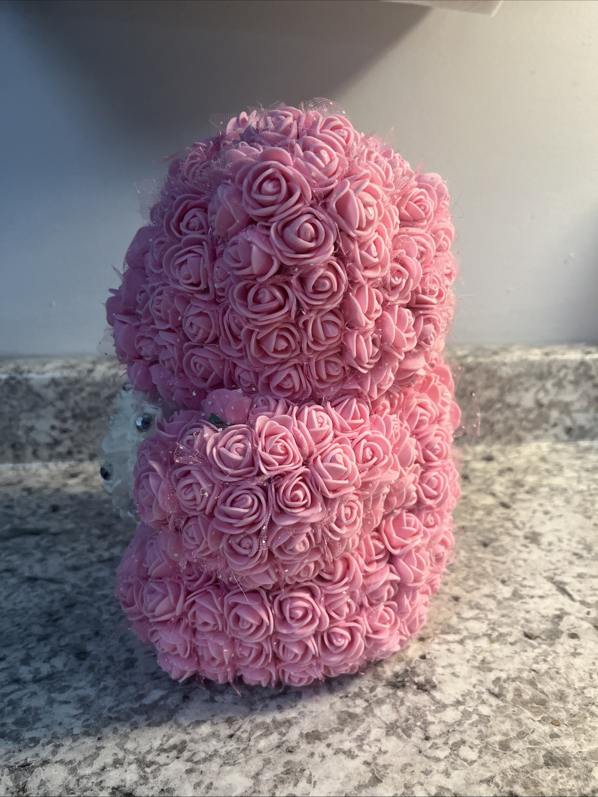 Bear Heart Artificial Flower Rose Teddy For Women Valentines Gift- USA Seller
