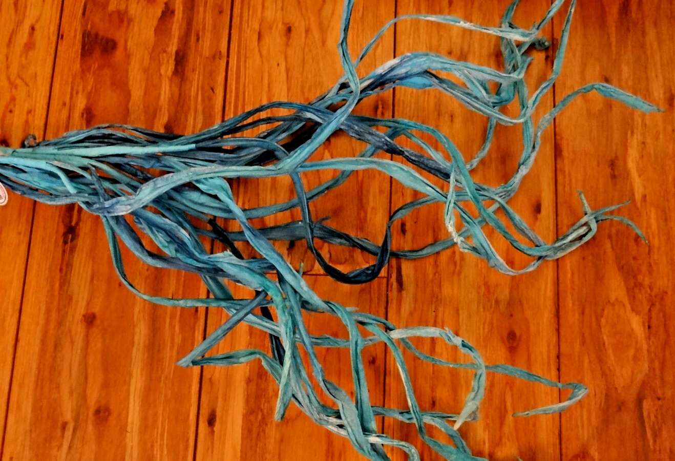 Set 5 Large Pastel Crepe Paper Wired Branches Handmade Italian Paper 24”