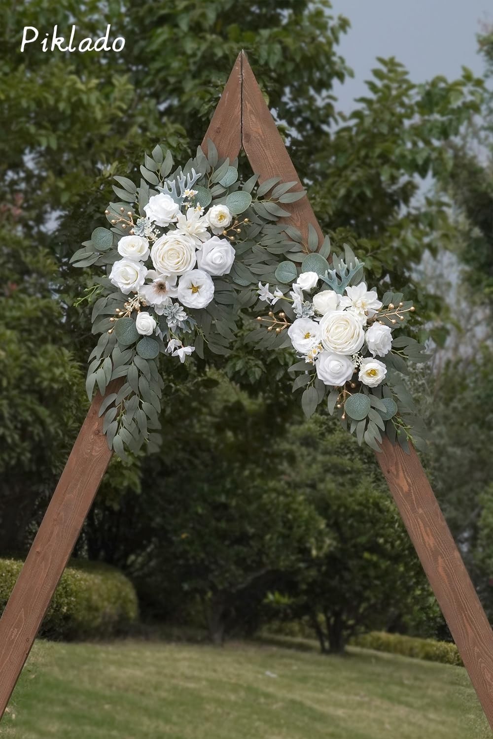 Wedding Arch Flowers (Pack of 2), Artificial Flowers for Wedding Welcome Signs