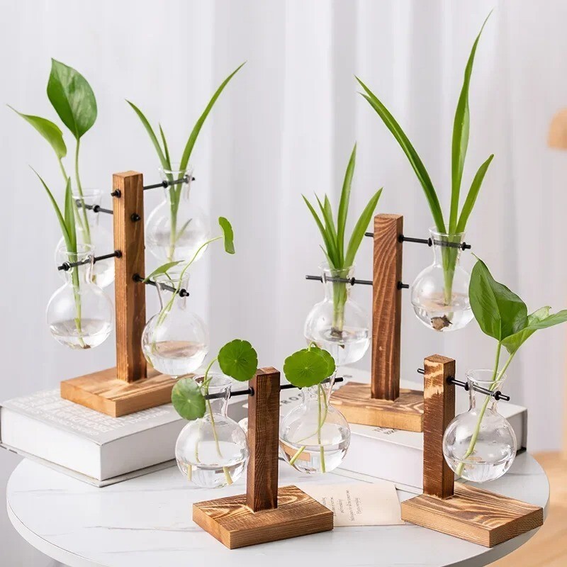 Terrarium Vasevase Decoration Home Bonsai Flower Plant Vases Vintage Flower Pot