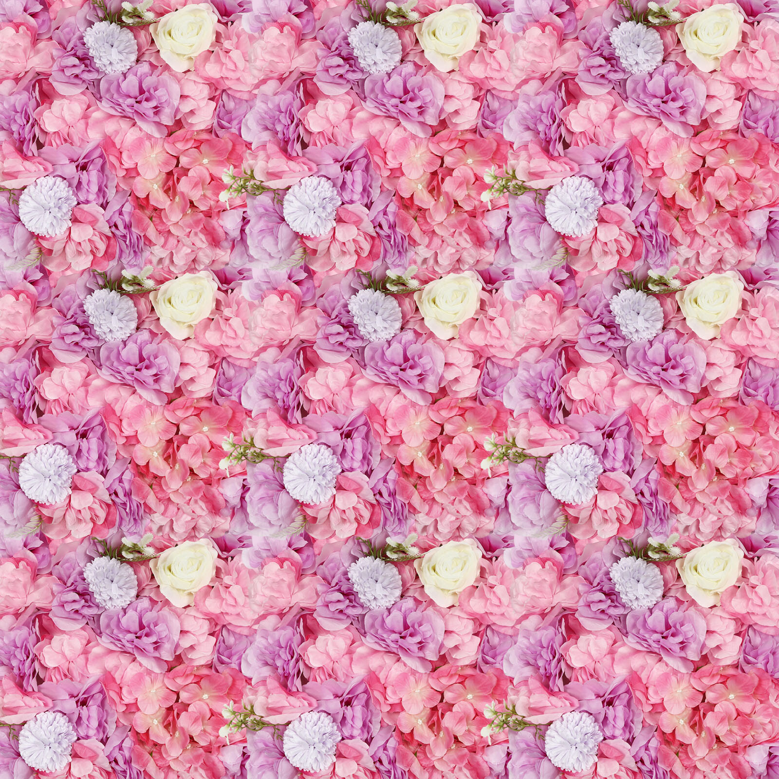 12pcs Artificial Silk Rose Flowers 3D Backdrop Wall for Wedding Party Decoration