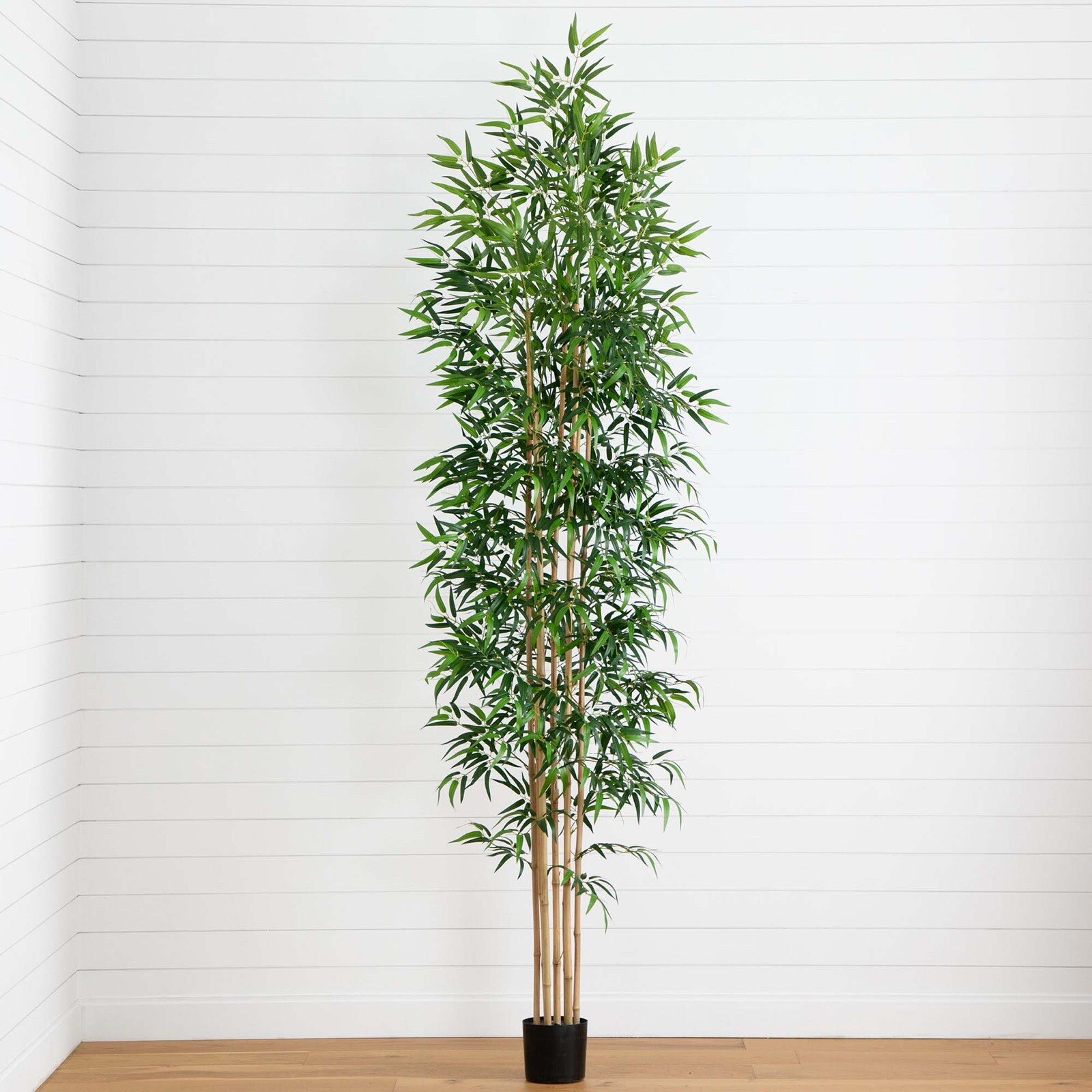 10’ Artificial Bamboo Tree with Natural Bamboo Trunks. Retail $359