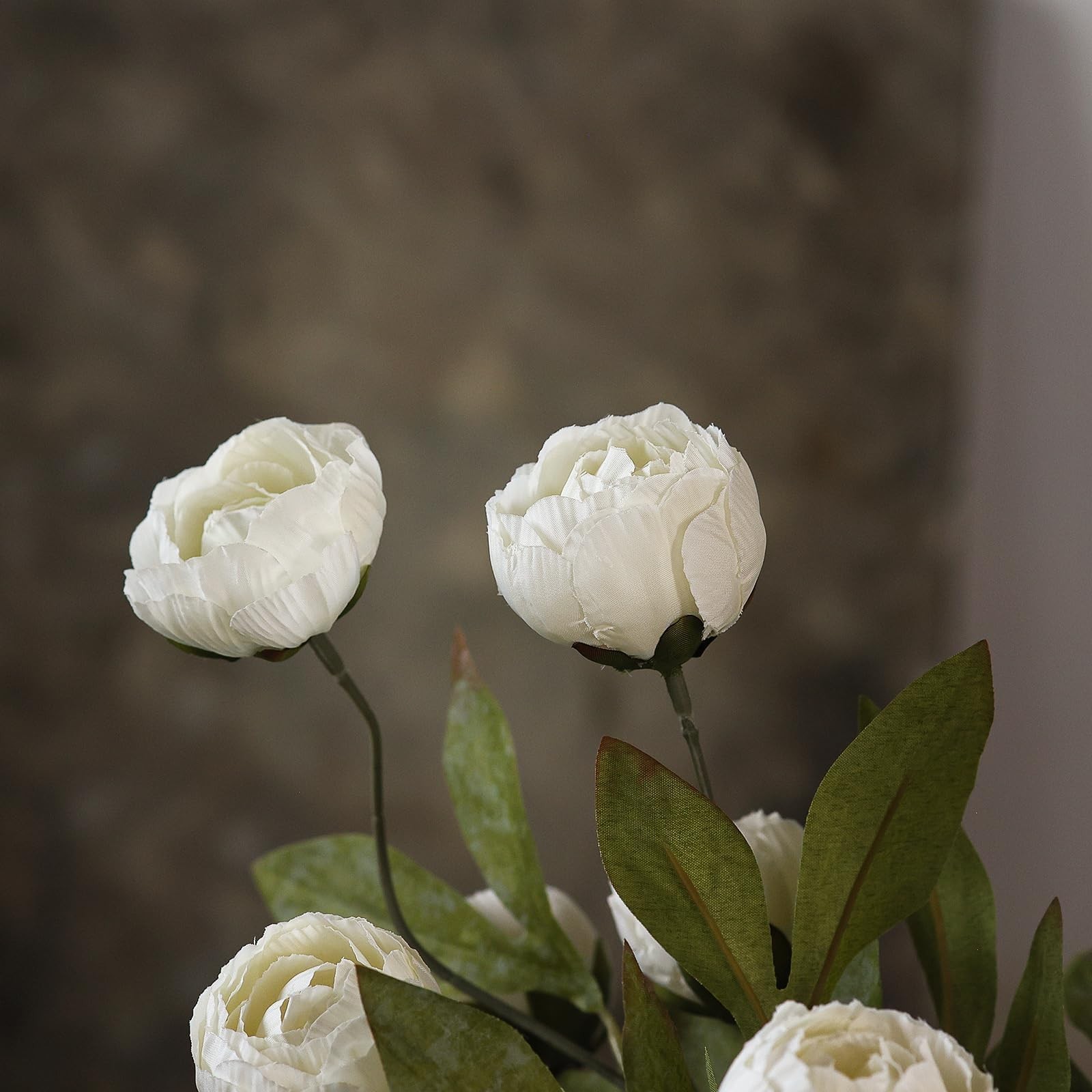 6 Pcs Faux Silk Peony Artificial Flowers for Vase -27″, Bulk Fake Peonies Bra…