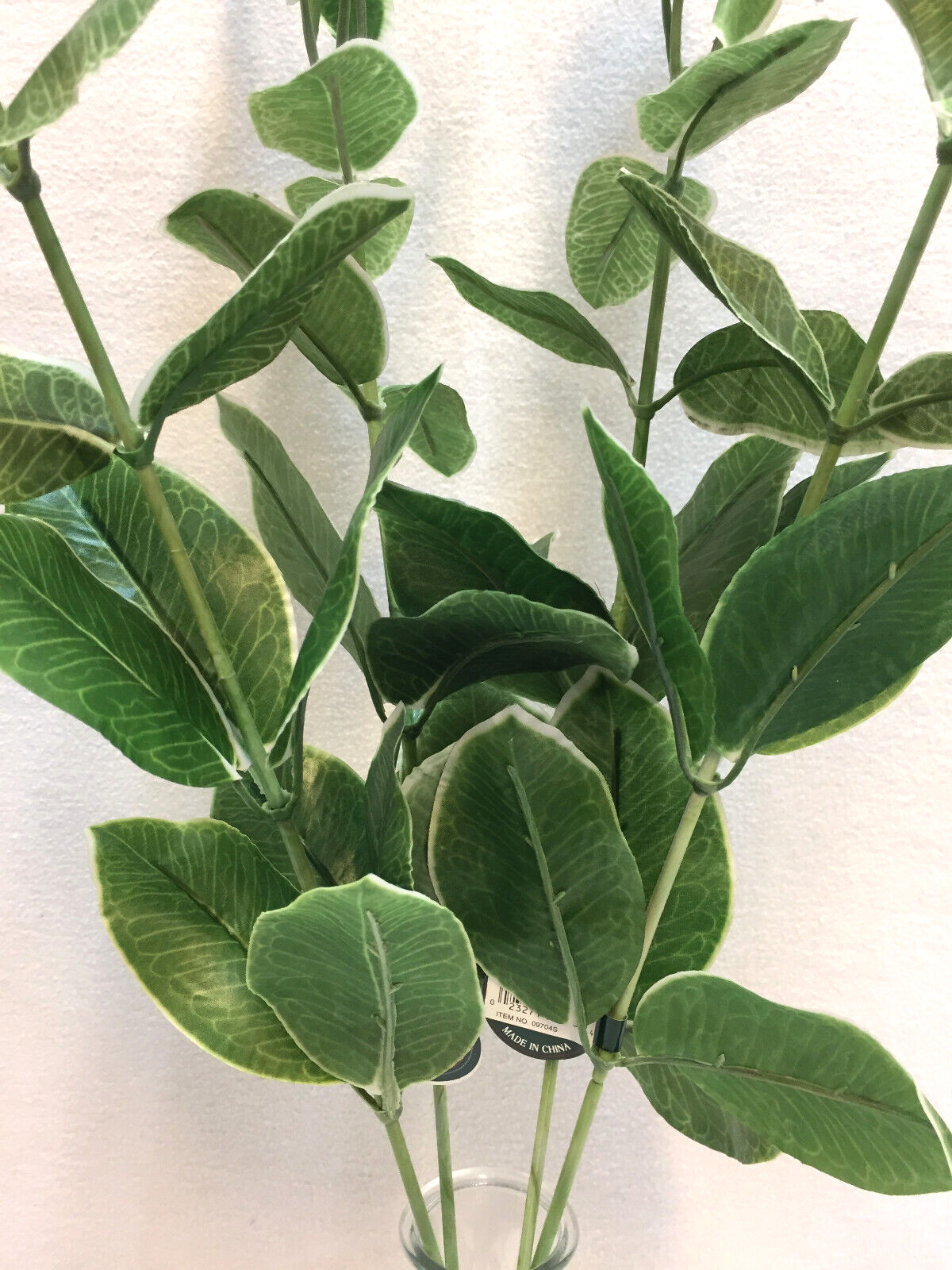 Euphorbia Branch Stems 25″ Artificial Variegated Green White Lot of 4