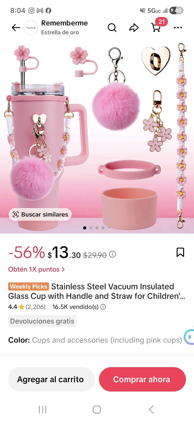 Enchanted Forever Rose Flower In Dome Glass LED Night Light Anniversaries Gift