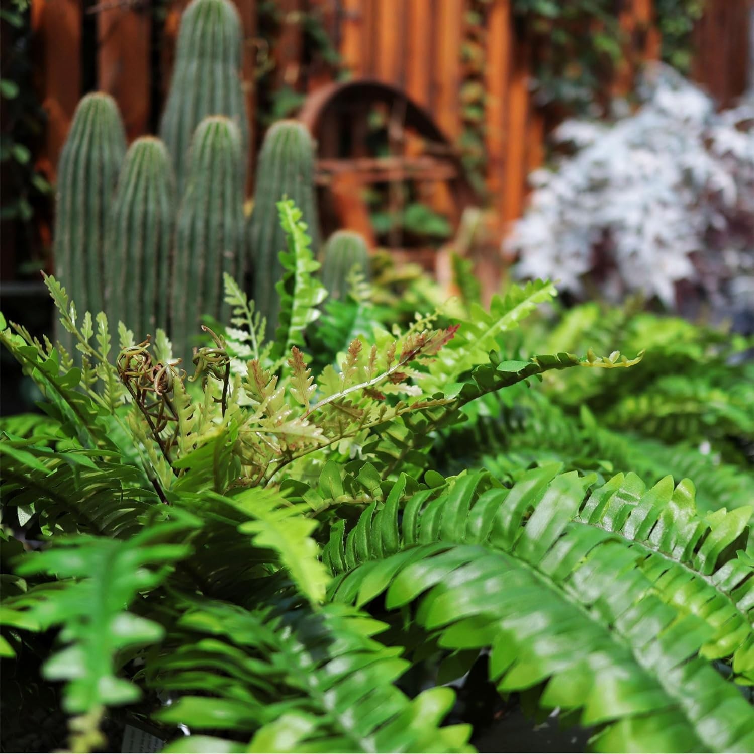 Artificial Ferns for Outdoors & Indoors, 40in Large Faux Ferns 39 Fronds Fake…