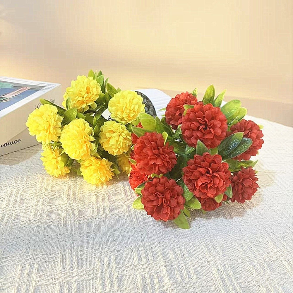 Simulation Chrysanthemum Flower Ball for Living Room Bedroom and Study Decor