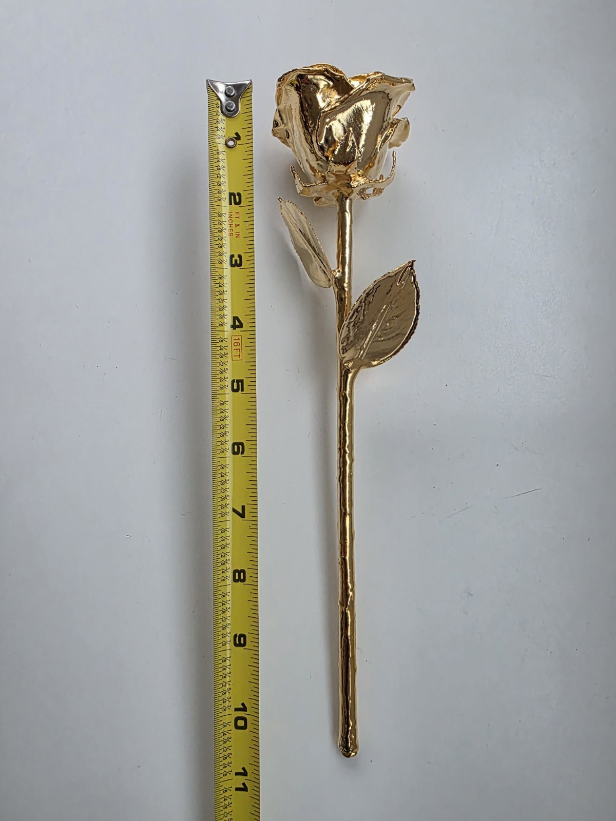 REAL 24K GOLD ROSE, Genuine One Of A Kind Rose Hand Dipped In 24K Gold In Box