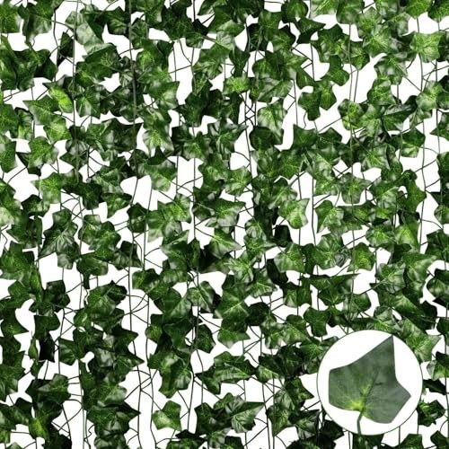 24 Pack 159FT Artificial Printed Sweet Potato Leaf Vines – 6.66ft 24 Strands