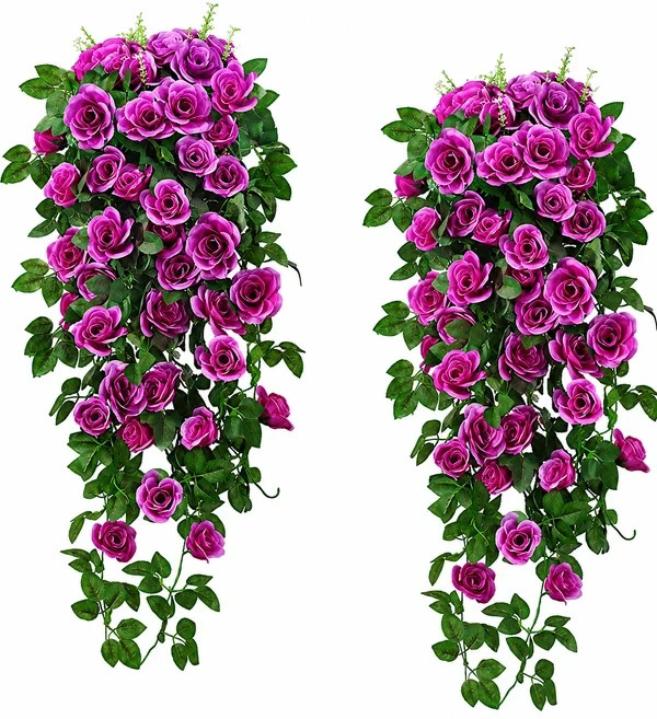 90cm Garland Vine Artificial Flower Purple Fake Ivy Plant Home Garden Party Deco