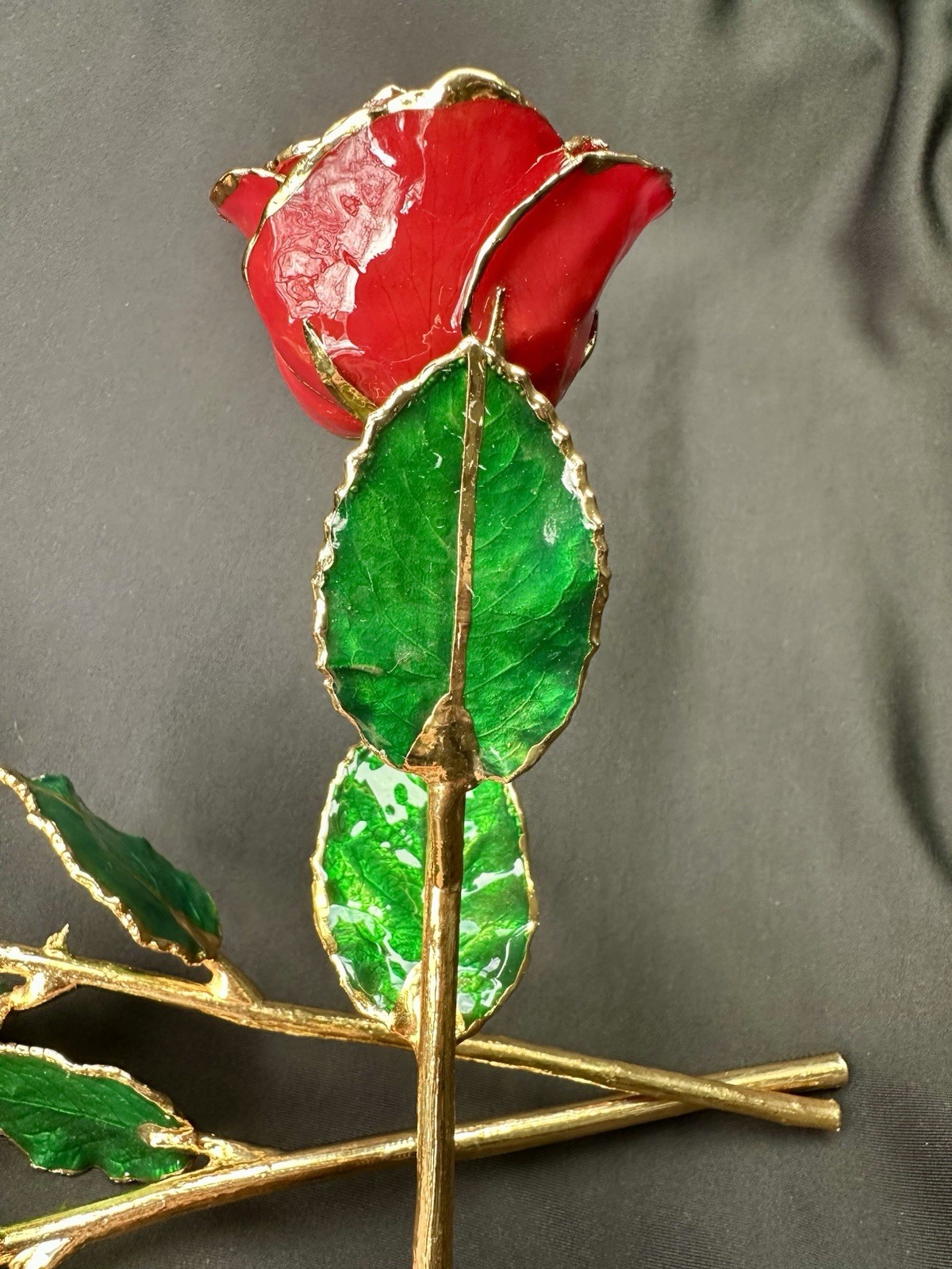 The Forever Rose 11” Real Rose Dipped in 24K Gold Valentines Day Gift – Lot Of 3