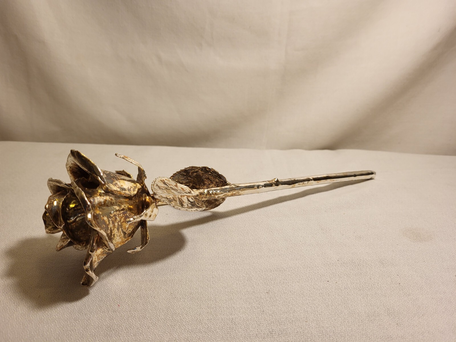 The Forever Rose Dipped in Pure Silver 40 Steps with Glass Beads & Box