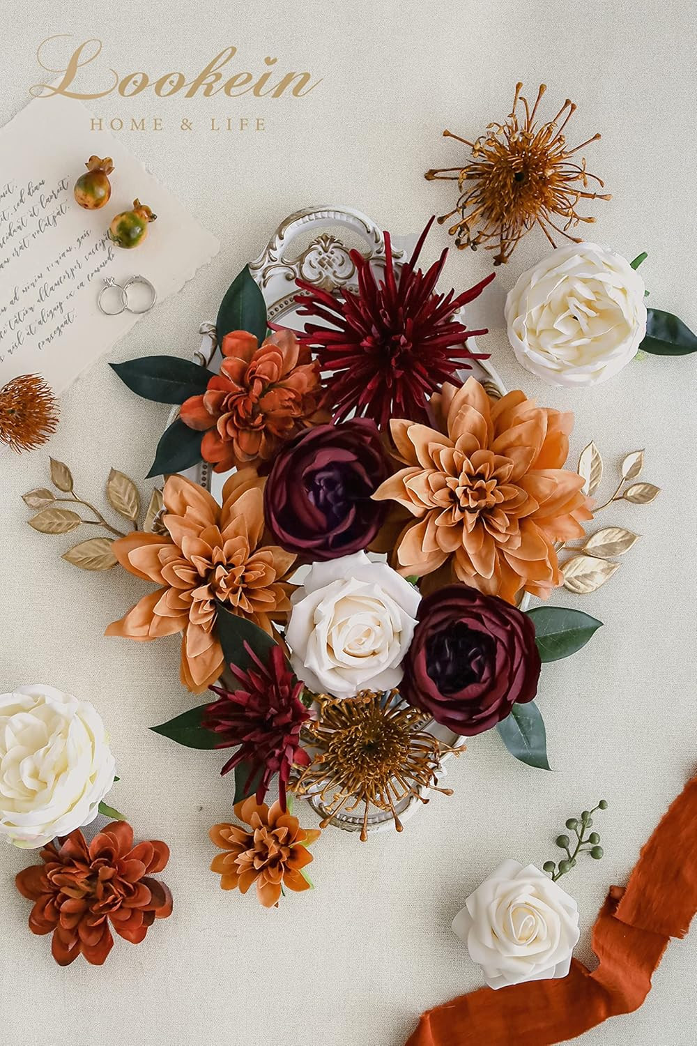 Artificial Flowers for DIY Wedding Decoration Bridal Bouquet Table Centerpieces