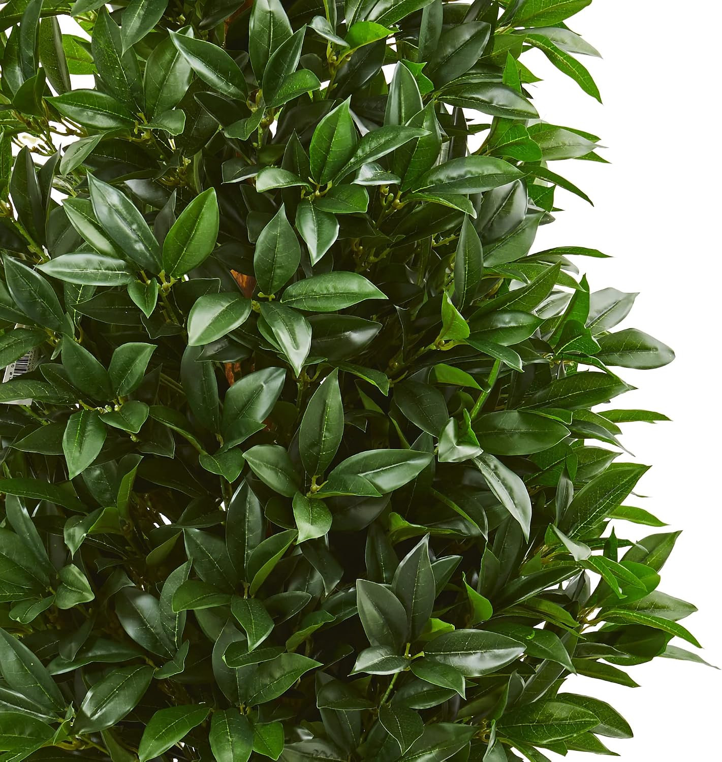 56In. Bay Leaf Cone Topiary Artificial Tree UV Resistant in Black Planter (Indoo