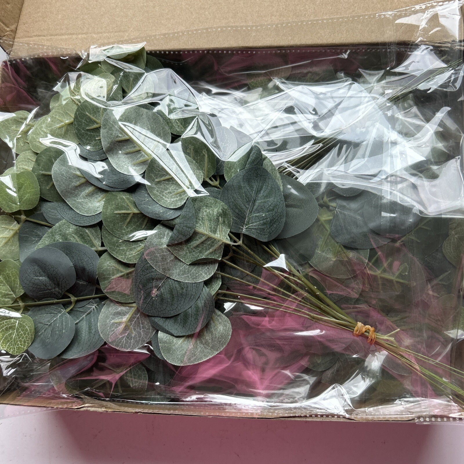 Tigeen 100 Pcs Artificial Eucalyptus Stems Tall 11.8 Inch Tall Faux Eucalyptus