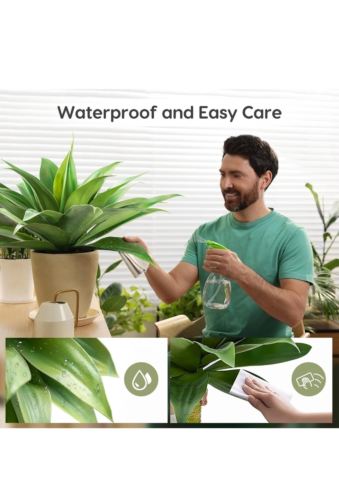 Velener Artificial Agave Succulent Plant 28 Inches Big Size