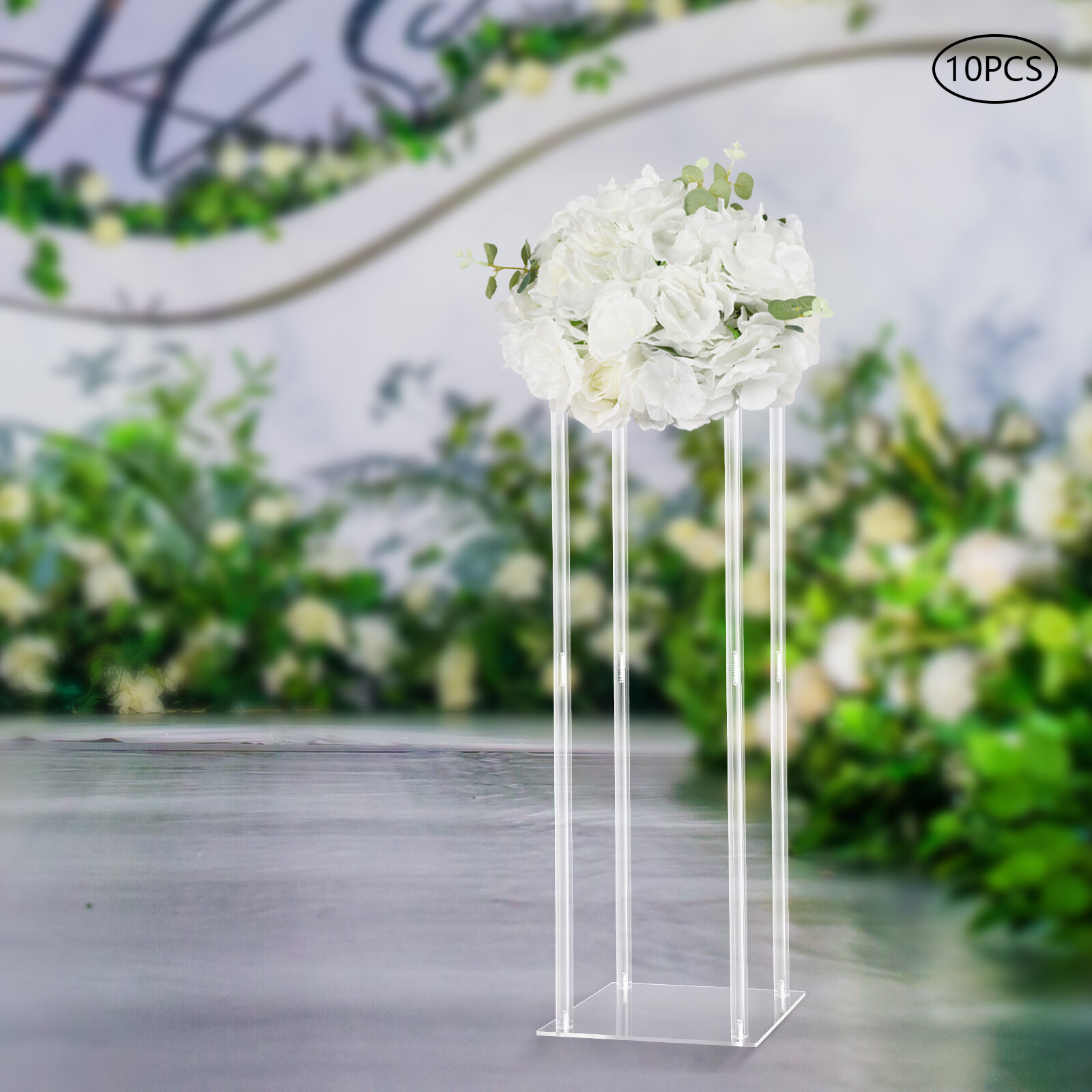 10-pack Artificial Flower Bouquets Wedding Flower Balls for Centerpieces Decor