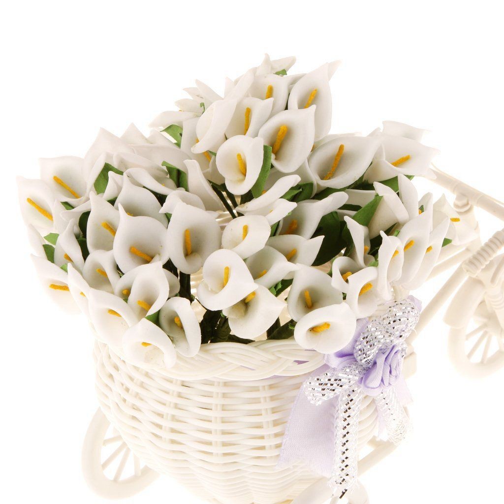 12Pcs Calla Artificial Flower Bouquet Wedding Decoration DIY Wreath Gift8031