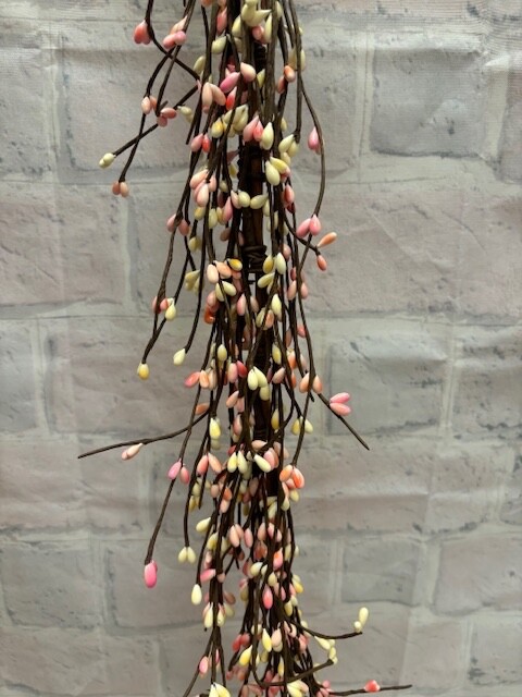 Pip Berry Garland Pink & Cream MIX 4′ FULL BEAUTIFUL BERRIES