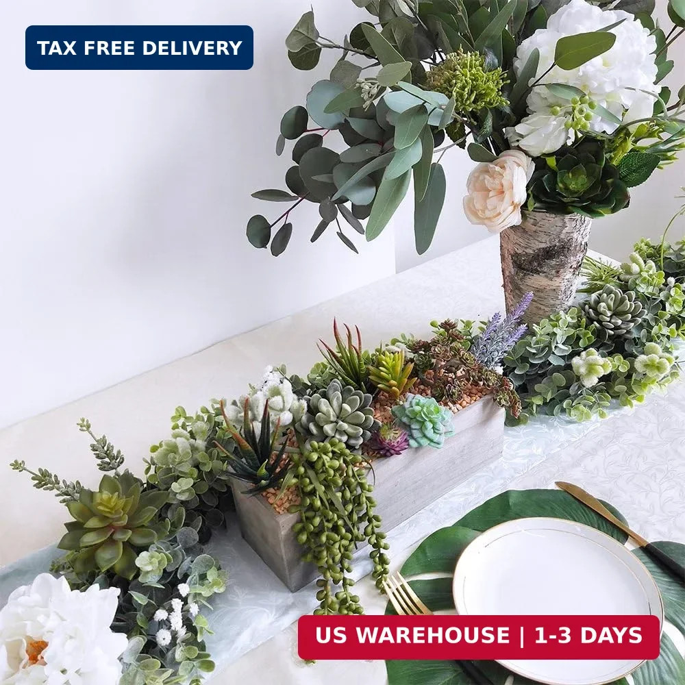Supla Artificial Potted Succulents Plants Arrangement Fake Succulent Plants in R