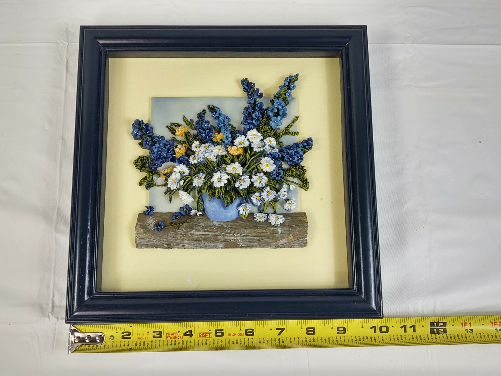 Vtg 1999 Trippie’s Lot Set 4 Framed 3D Floral Wall Hanging Art Home Office Decor
