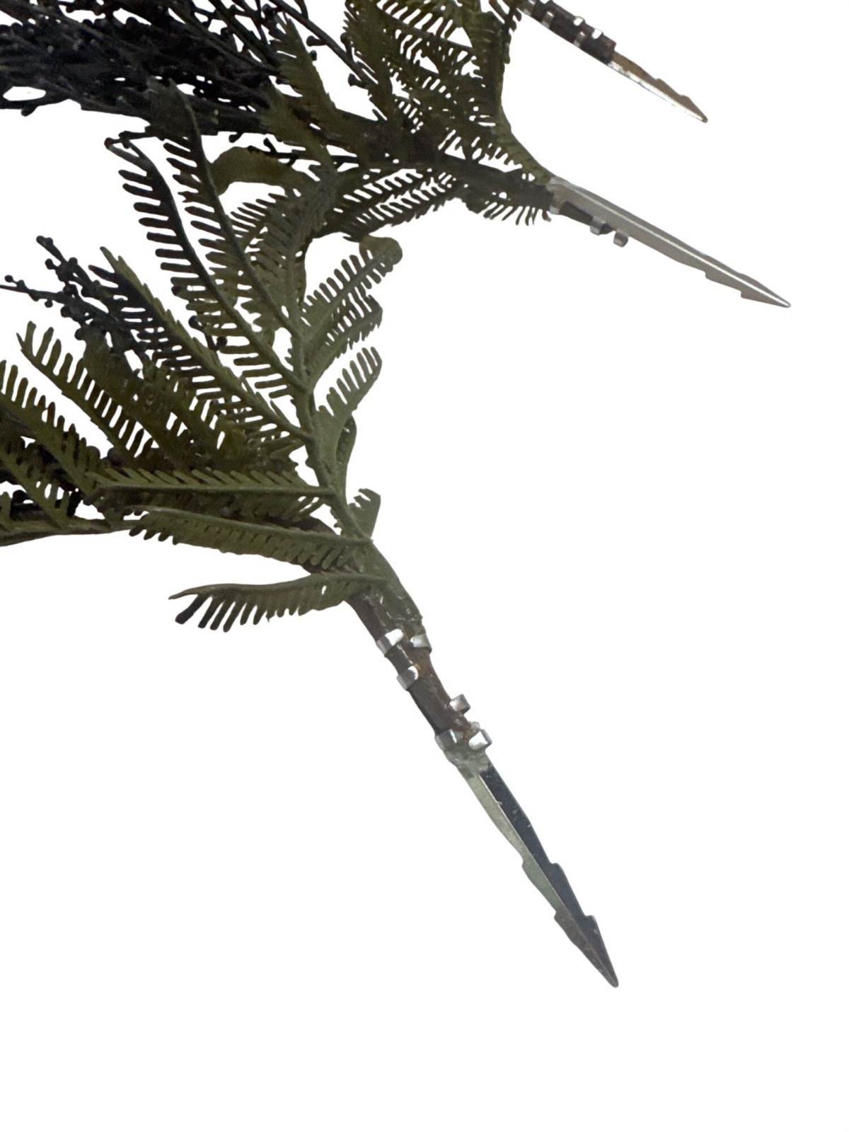 Artificial Dark Purple Spray Picks Branches Fern Accent Home Decoration Set Of 3