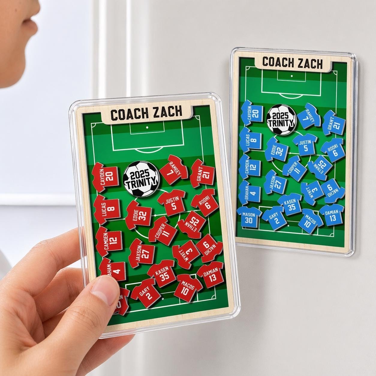 Personalized Soccer Coach Gift – Thank You Magnet with Team Names, Soccer Coach