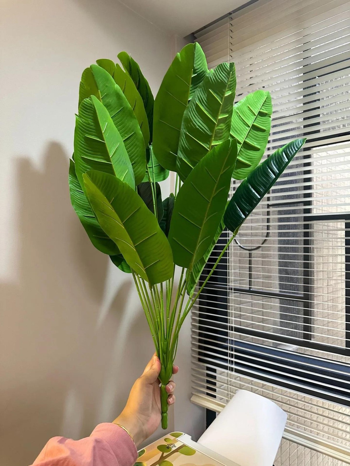 Large Artificial Palm Tree 18 Leaves Fake Banana Plant Home Garden Decor