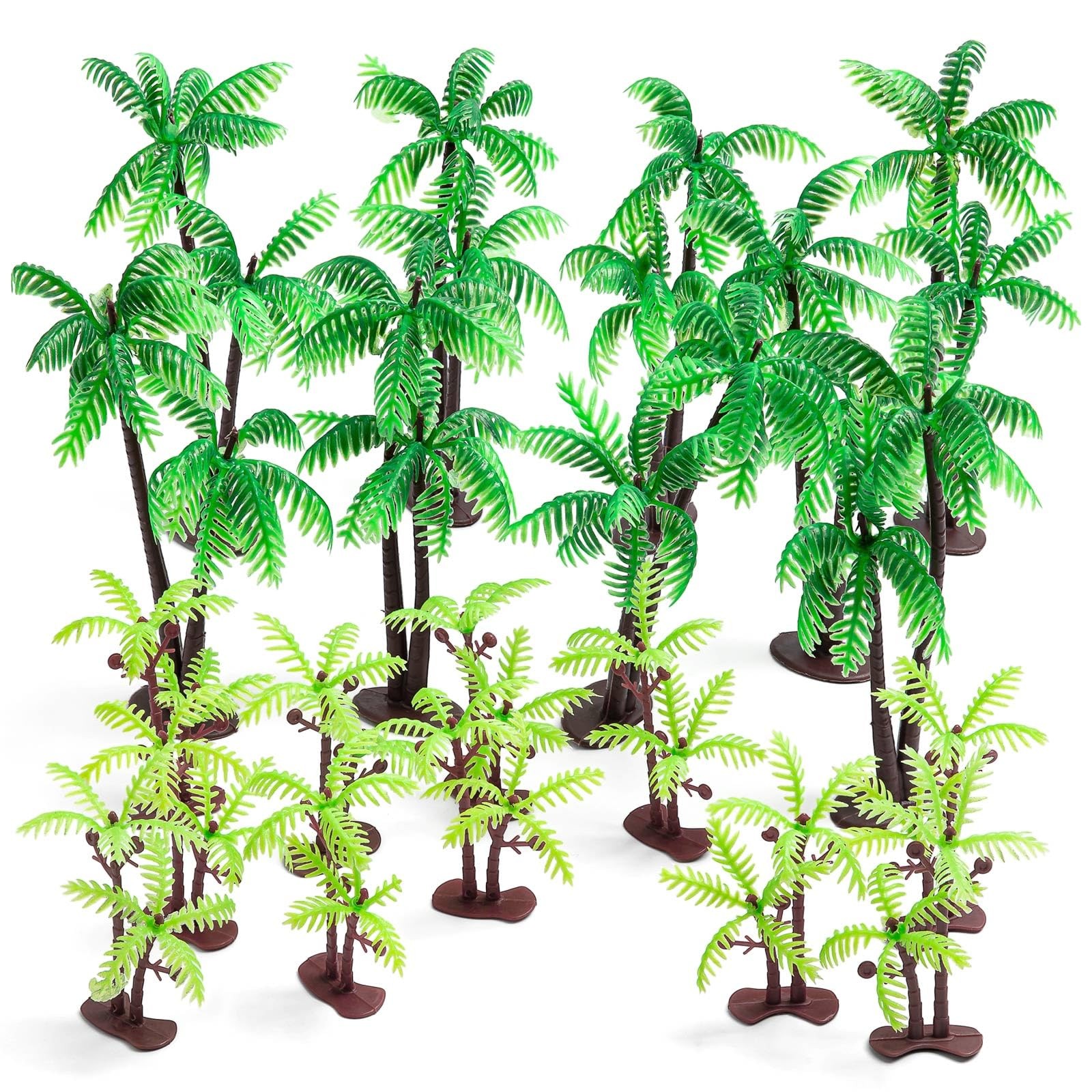 30 Pcs Miniature Trees Model Coconut Palm Trees Fake Mini Tree for DIY Craft …