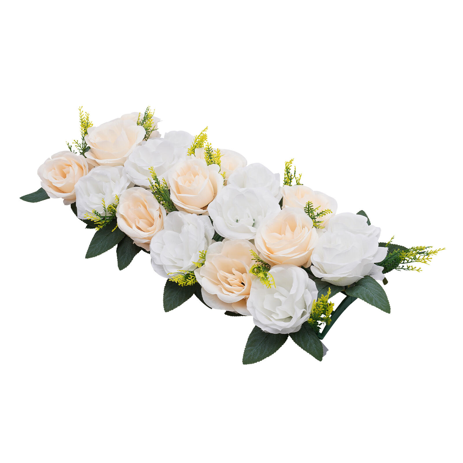 10* White Wedding Dining Table Artificial Rose Flower Centerpieces 50*25 cm