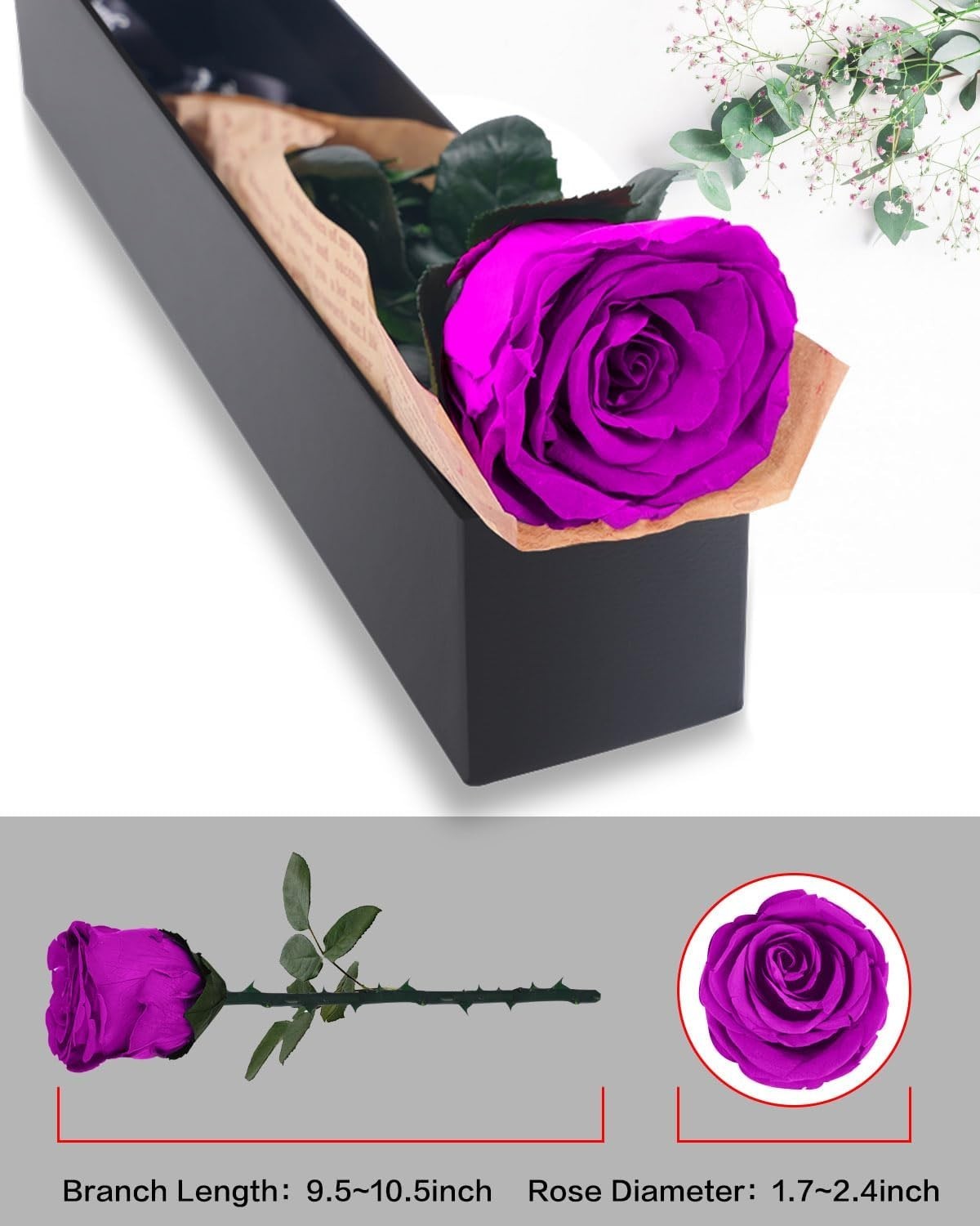 Preserved Flower Rose Gift for Women – Roses for Girlfriend, Grandma, Mom, Wife