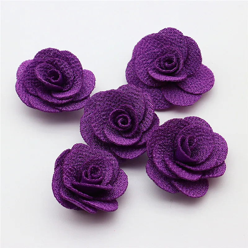 2.5cm 3.5CM Small Flower Clothing Headwear Accessories Three dimensional Flower