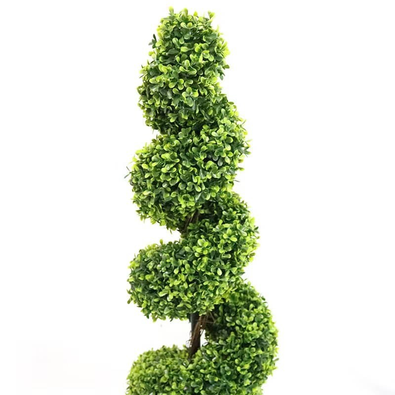 39 Inch Artificial Boxwood Decorative Plant Faux Plant Outdoor Green Fake Plant
