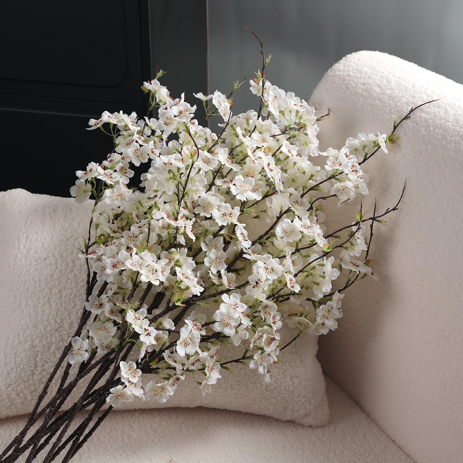 ENALGRE Artificial Cherry Blossom Branches 27.6In Silk Cherry Blossom Branche…