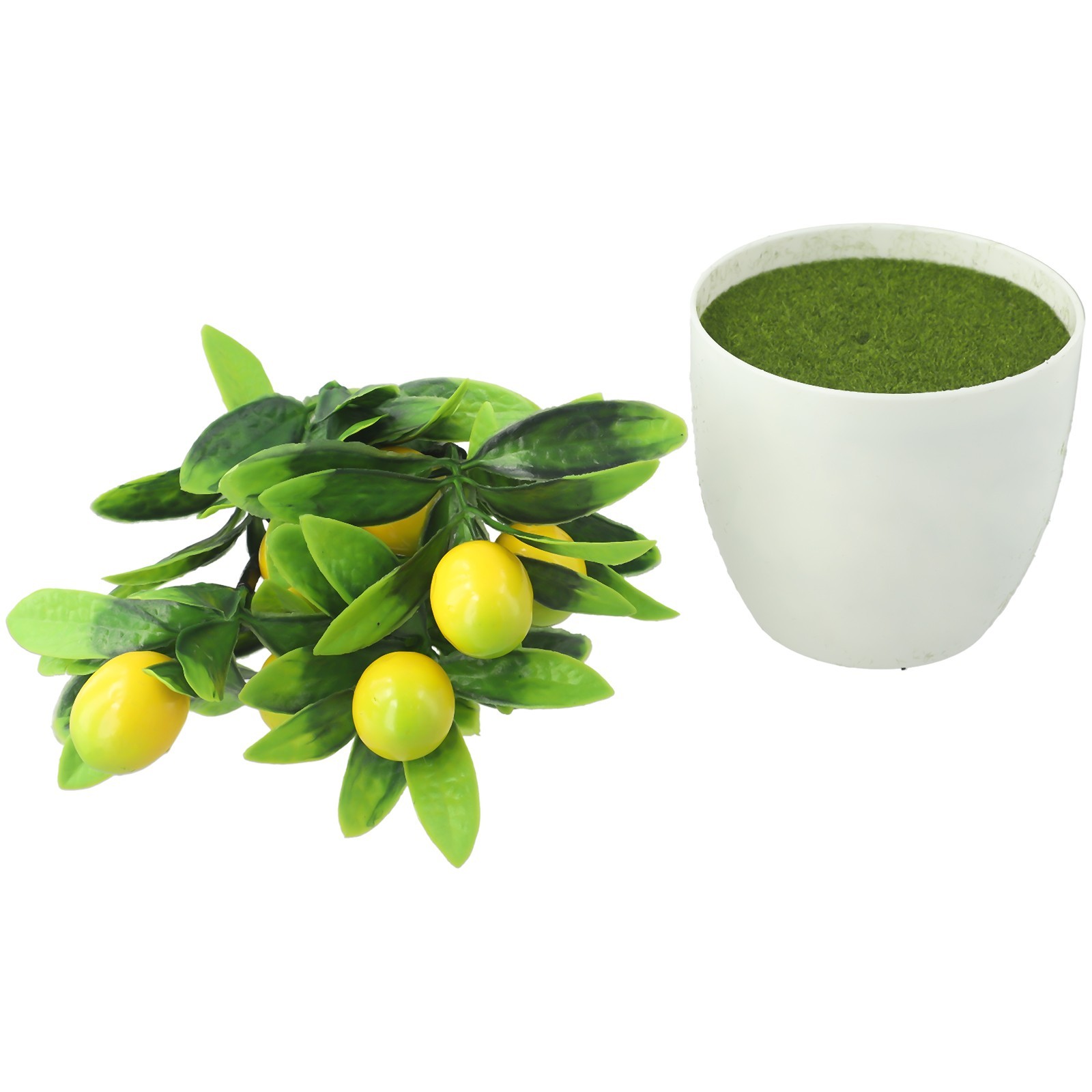 Artificial Lemon Tree Artificial Potted Flowers False Plant Diameter 18cm