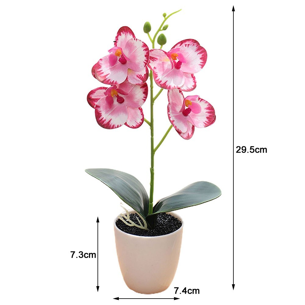 Silk Artificial Fake Orchid Flower Potted Plant Bonsai Party/Garden/Home Decor