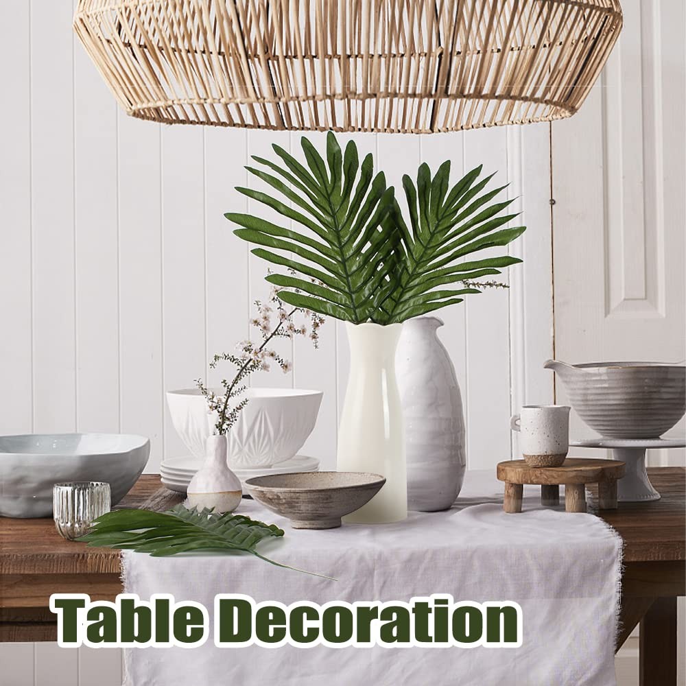 20 PCS Artificial Fake Simulate Tropical Palm Leaves Kitchen Party Decor