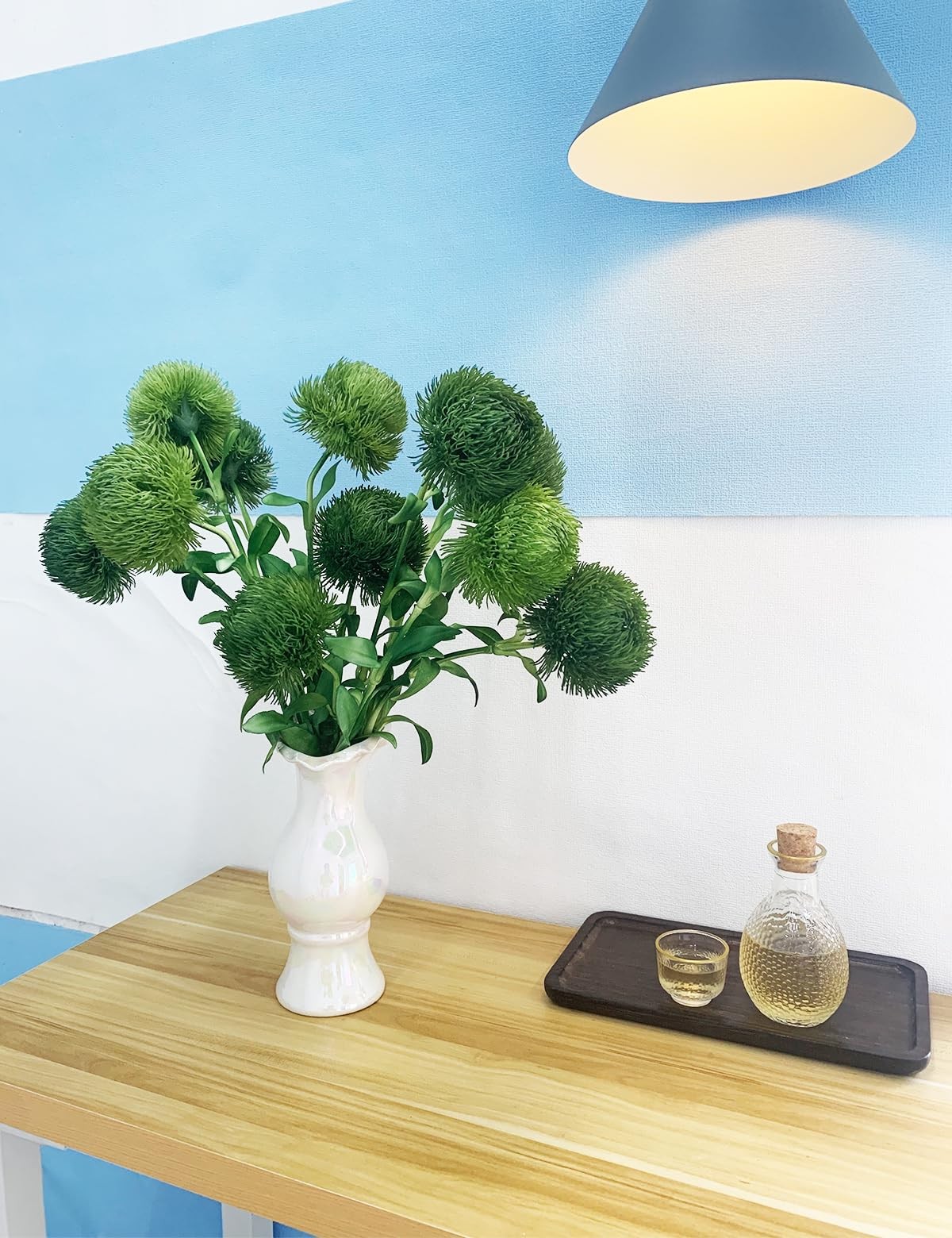 cosybeau 12Pcs Faux Greenery Artificial Dianthus Trick Fake Plant